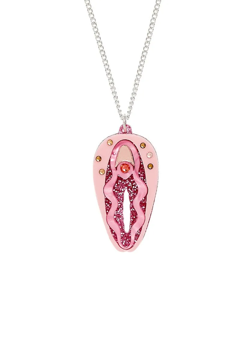 Vulva Necklace - Pink