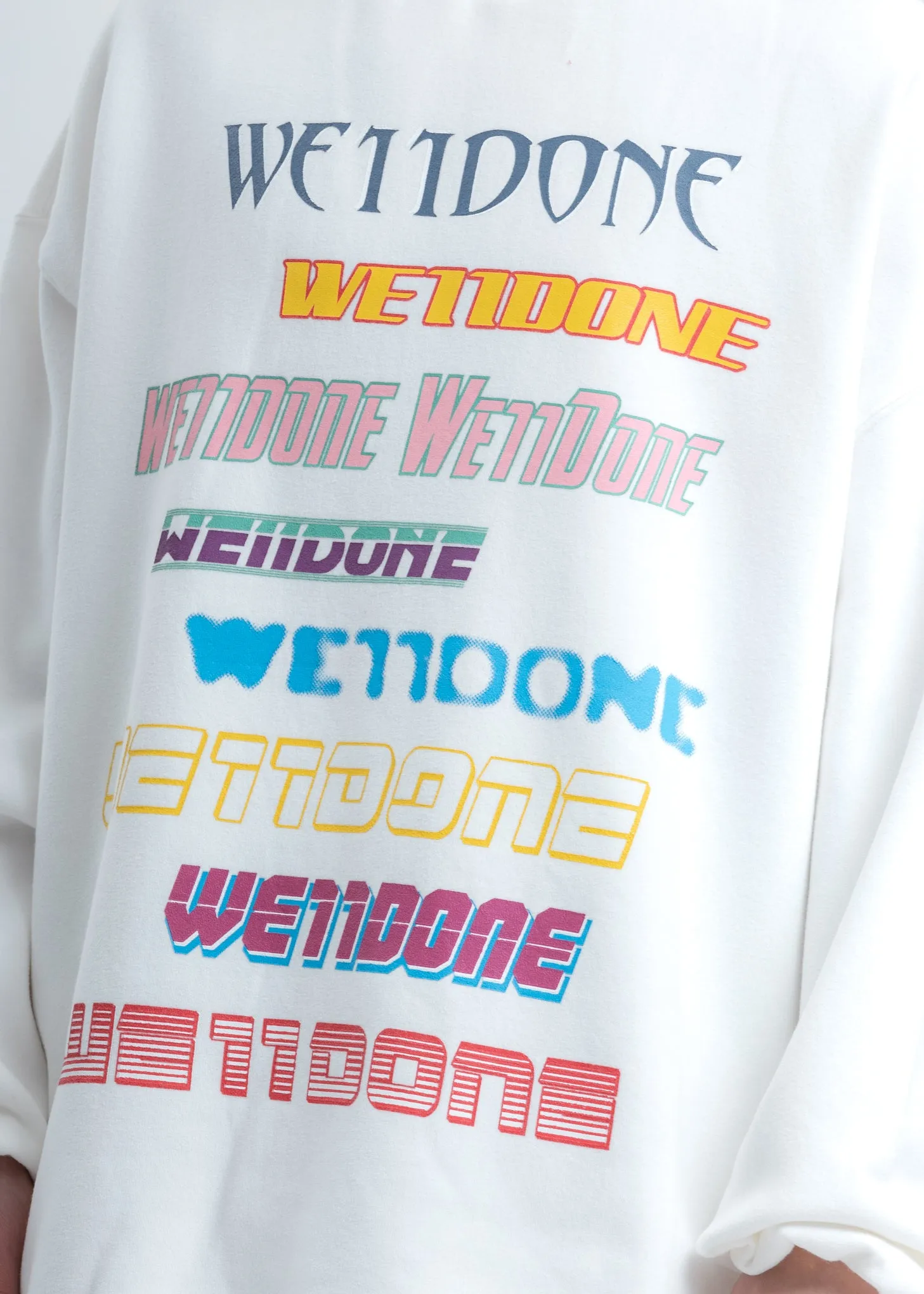 White Multi Logo Sweatshirt