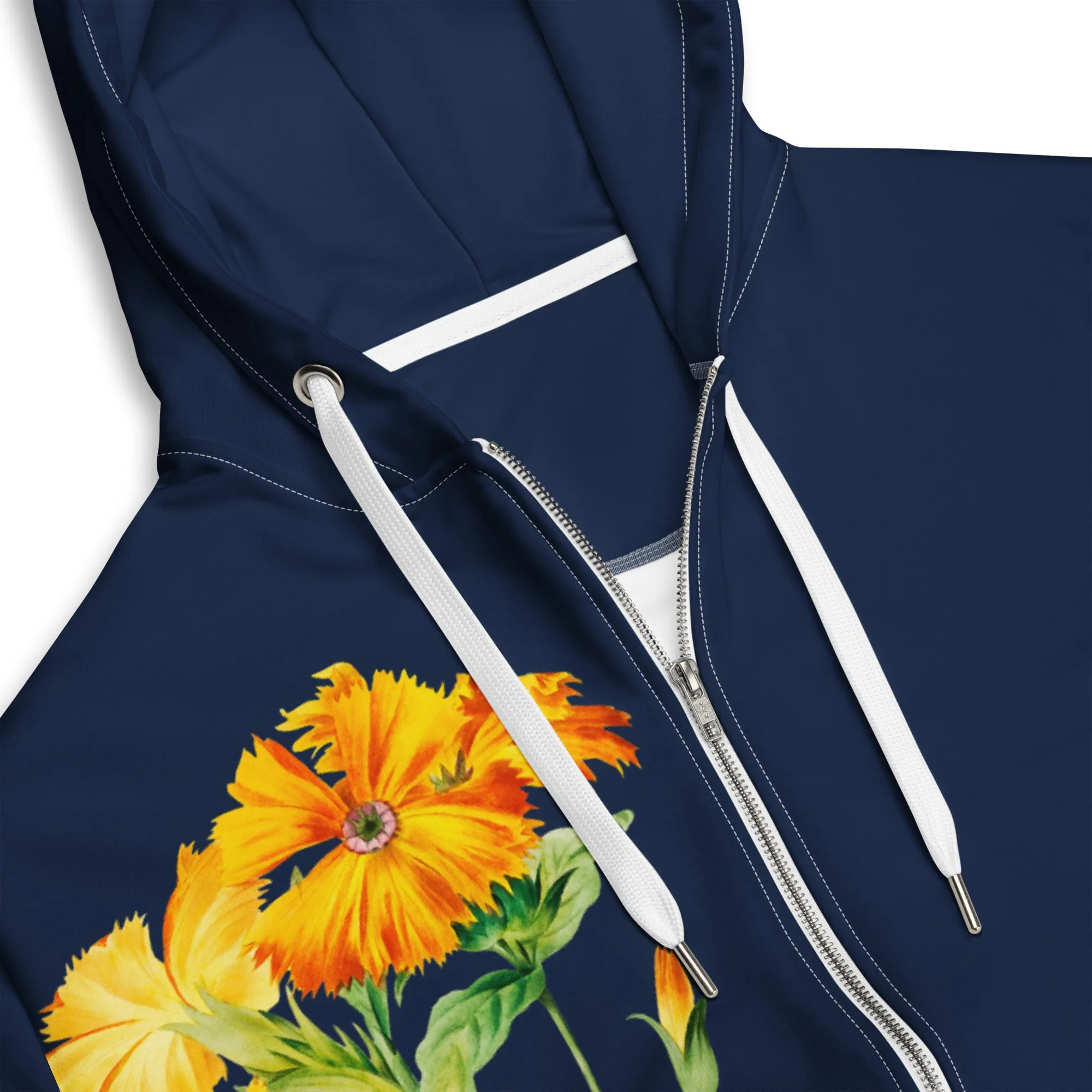 Yellow and Navy zip hoodie